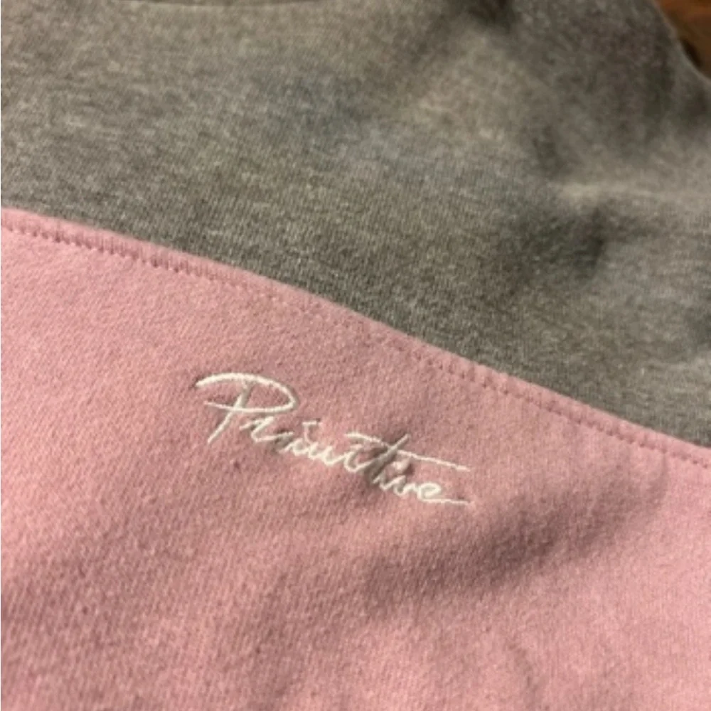 Girls Colorblock Pullover Hoodie in Blue, Pink & Gray - Picture 2 of 4